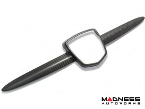 FIAT 500 ABARTH Front Emblem Cover - Carbon Fiber - Matte